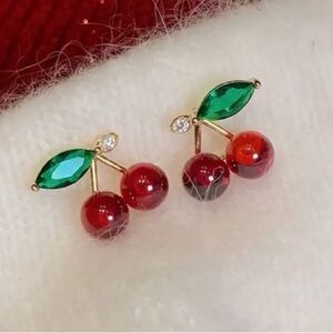 ✨Modcloth Tulani Cherry Earrings